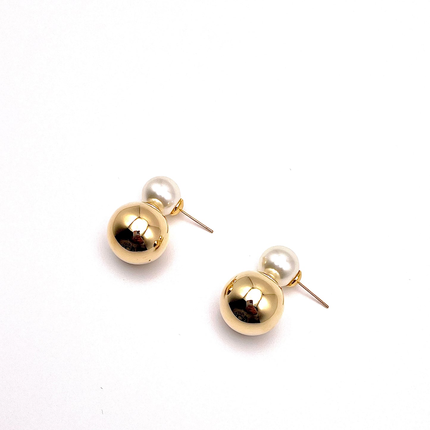 Two tone Stud Earrings